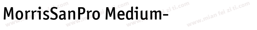 MorrisSanPro Medium字体转换